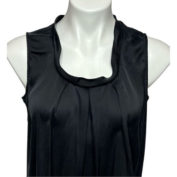 Talbots black silk sleeveless top size 12 - Picture 2 of 13
